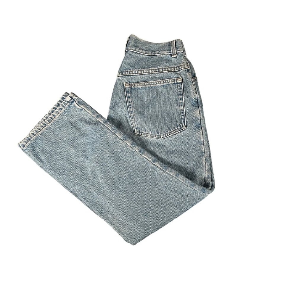 L.L. Bean Womens Medium Original Fit Jeans Flannel Lined Blue Comfortable Warm